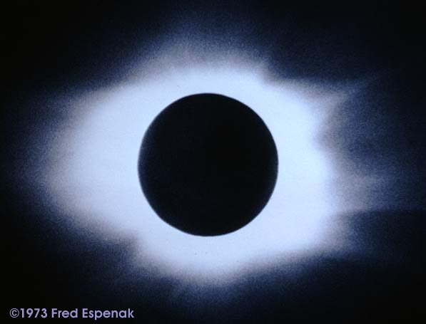 solar eclipse from space. This is the total solar
